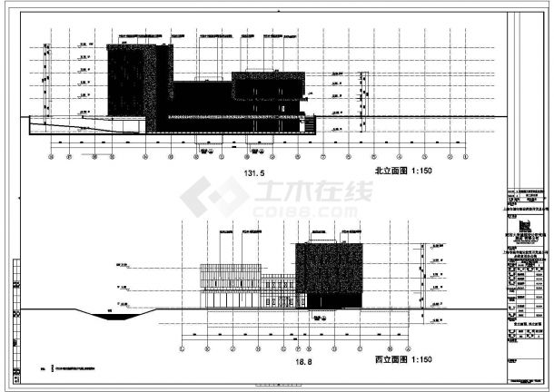 [上海]城投自用办公楼建筑设计CAD施工图-图二