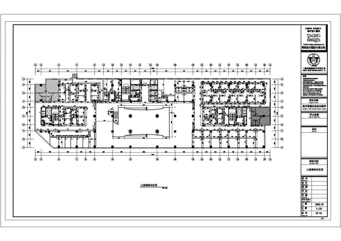某医院1-3层平面布置图CAD大样节点详细设计图纸_图1