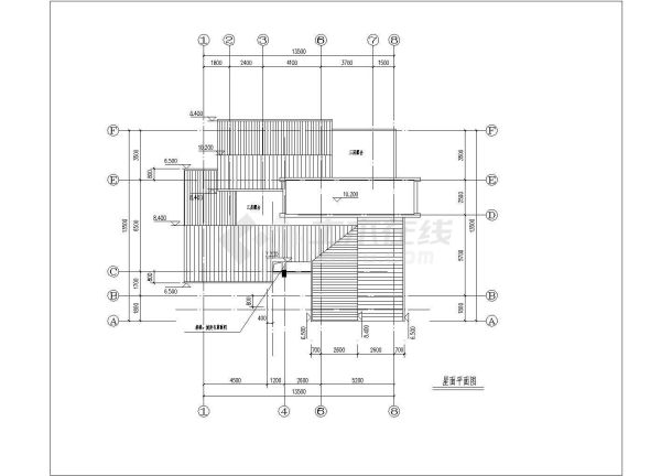 某三层砖混结构新古典风格独栋小别墅设计cad建筑方案图（含效果图）-图一