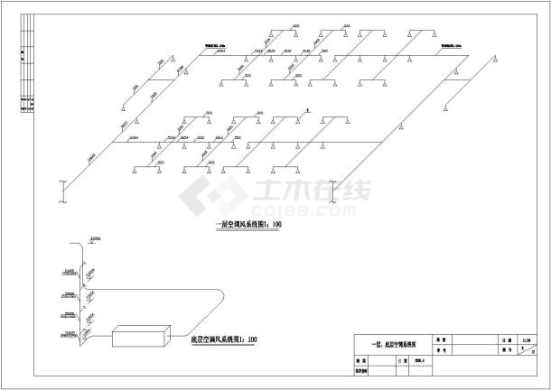 某四层商场空气调节系统设计cad全套施工图（ 含设计说明）-图一