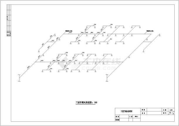某四层商场空气调节系统设计cad全套施工图（ 含设计说明）-图二