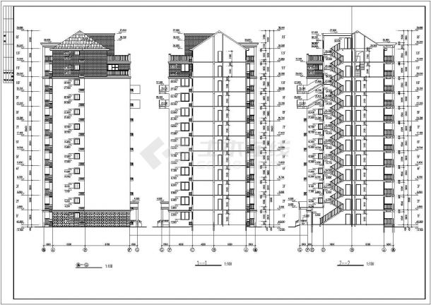 某小区12层小高层住宅建筑设计图-图二