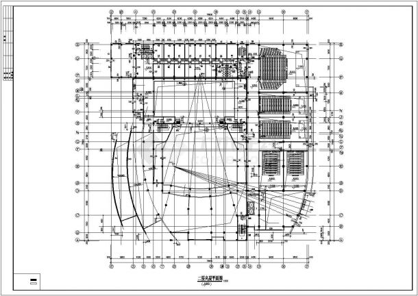 影剧院全套建筑设计CAD施工图-图一