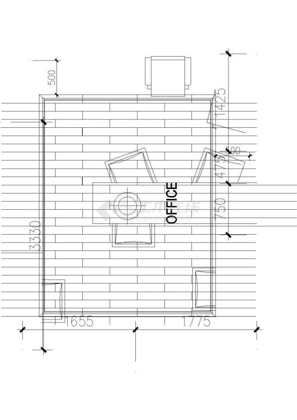 某孔雀城售楼处电气系统立面CAD大样节点构造设计图纸-图一