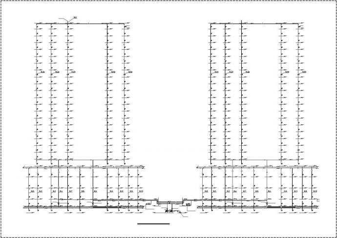 河南某高层办公楼给排水设计CAD图纸_图1