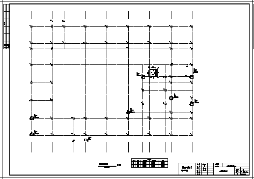 土木工程毕业设计_办公楼设计_6500平米某六层框架结构办公楼结施cad图(含计算书，毕业设计)_图1