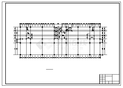 土木工程毕业设计_办公楼设计_1万平米十层框架结构办公楼建施cad图(含计算书，毕业设计)-图一