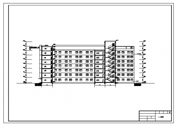 土木工程毕业设计_办公楼设计_某8层综合办公楼全套建施cad图(含计算书，毕业设计)-图一
