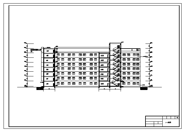 土木工程毕业设计_办公楼设计_某8层综合办公楼全套建施cad图(含计算书，毕业设计)_图1