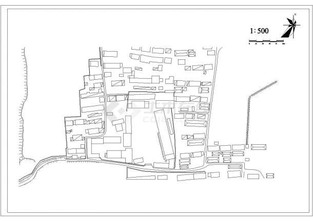 中山市某大学1万平米校区平面绿化规划设计CAD图纸-图二