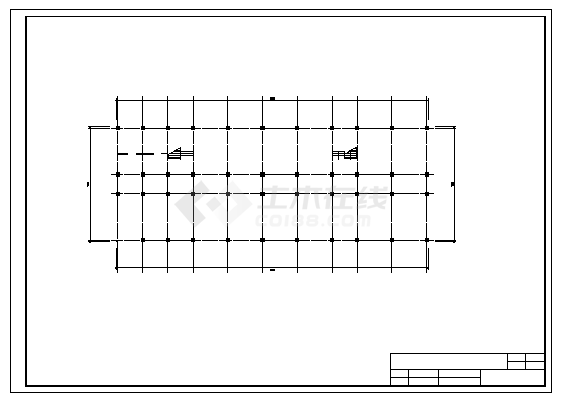 土木工程毕业设计_办公楼设计_某六层框架结构办公楼建施cad图(含计算书，毕业设计）-图一