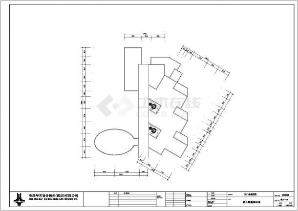 扬州市广陵区某私幼儿园4层教学楼建筑设计CAD图纸-图一