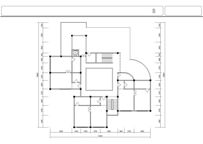 洛阳市某社区3层幼儿园建筑设计CAD图纸_图1