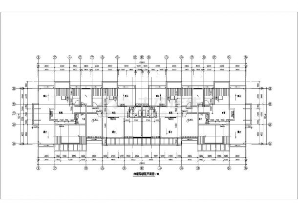 某多层底商住宅楼建筑施工cad图（共10张）-图二