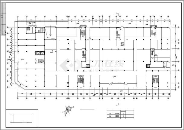 某小高层商业住宅楼建筑设计方案cad图纸-图一