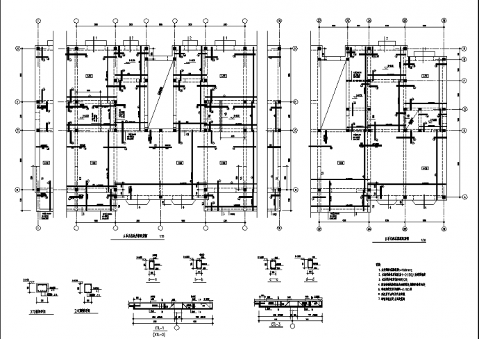 广西7层砖混住宅楼结构设计施工cad图纸，含设计说明_图1