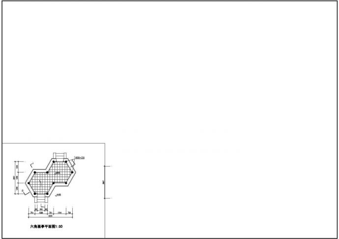 某景区六角套亭建筑详细设计方案施工CAD图纸_图1