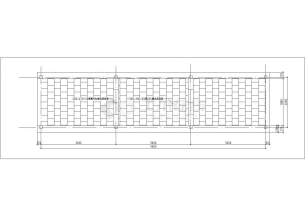 某风景区廊结构建筑详细设计方案施工CAD图纸-图一