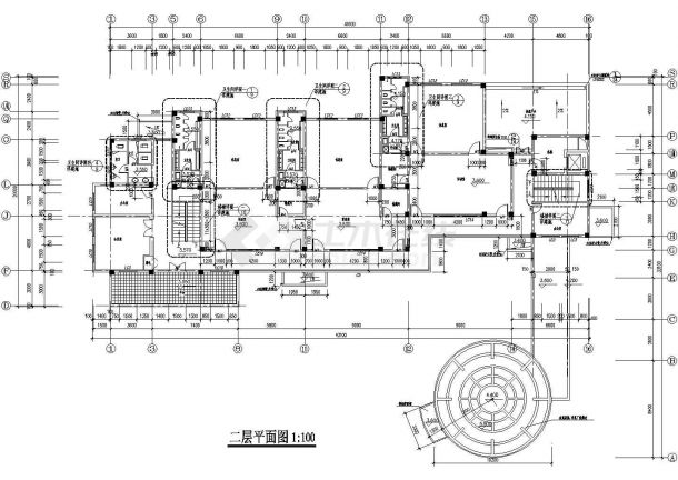 上海某幼儿园园区建筑设计全套施工图-图二
