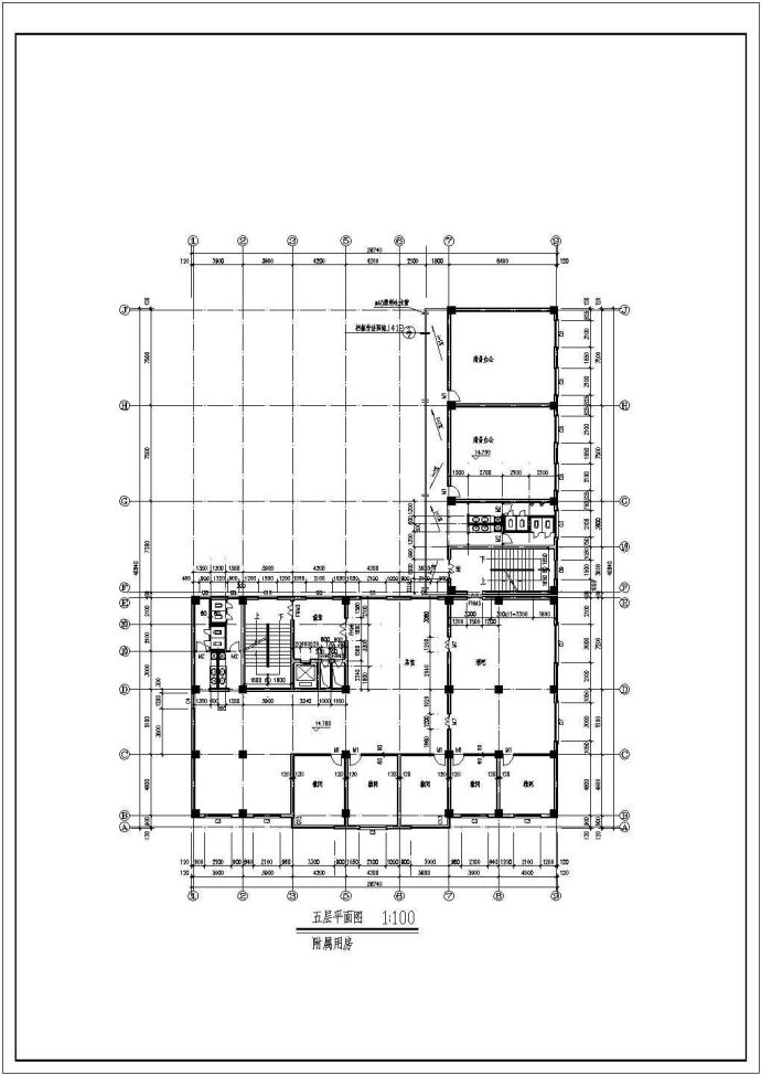 金沙江大酒楼建筑全套施工CAD设计图_图1