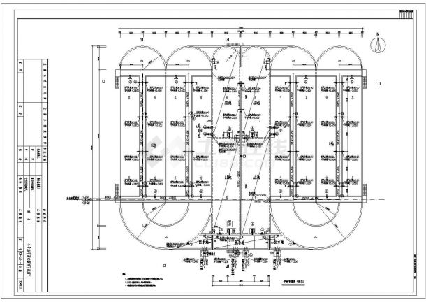 [内蒙古]某污水厂全套生化池艺施CAD大样节点构造设计图-图一