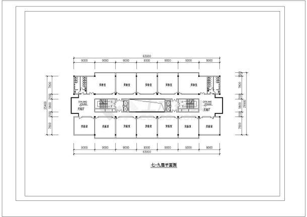 某城市高校综合楼建筑设计全套施工图-图二