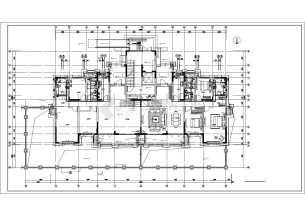 苏州虎丘区某多层住宅楼给排水系统设计CAD图纸-图二