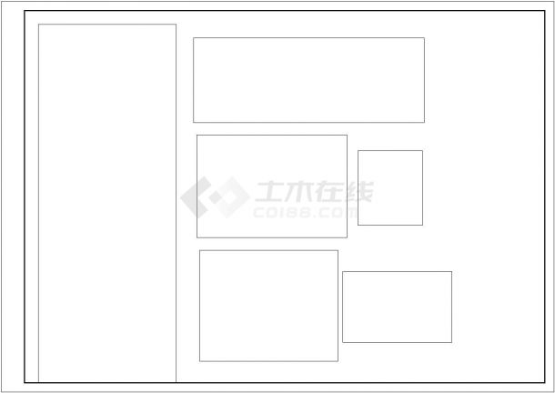 弧形花架施工设计cad详图-图二