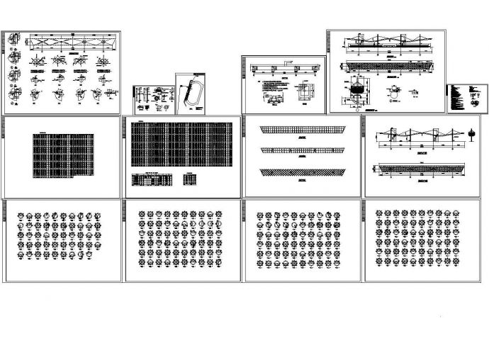 某体育台索膜结构设计施工图纸_图1