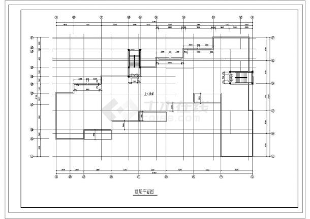 四川某小区幼儿园建筑设计全套CAD图-图一