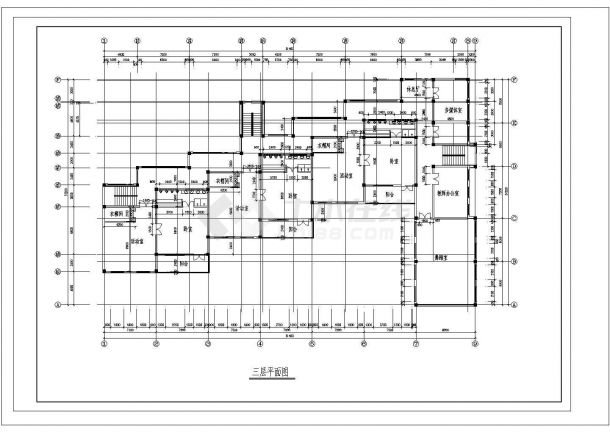 四川某小区幼儿园建筑设计全套CAD图-图二
