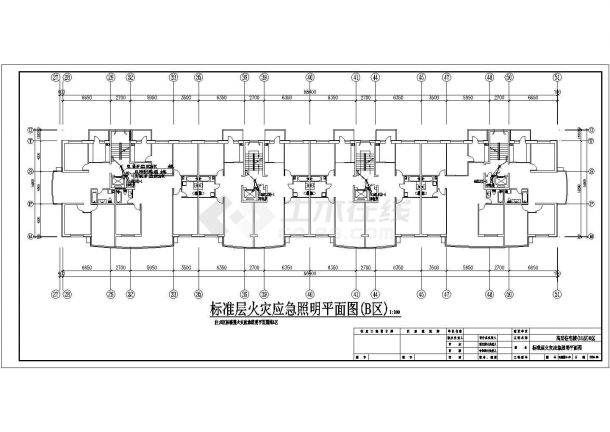 某高层住宅楼12栋电气设计CAD施工图纸-图一