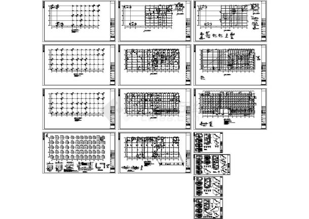 厂房设计_[安徽]三层框架结构车间厂房结构设计施工图-图一