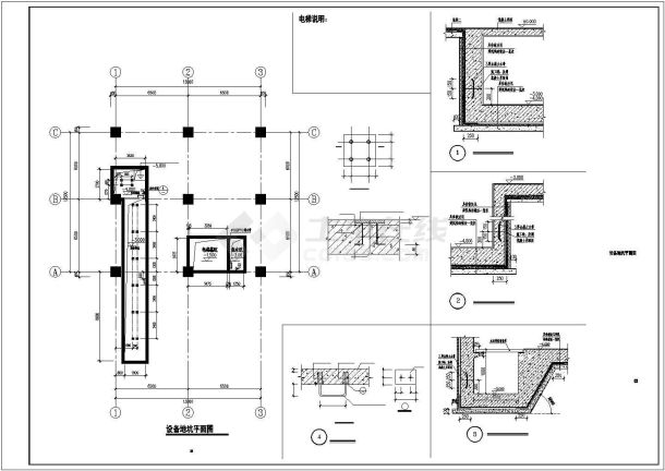 高层钢结构厂房建筑图及说明做法-图一