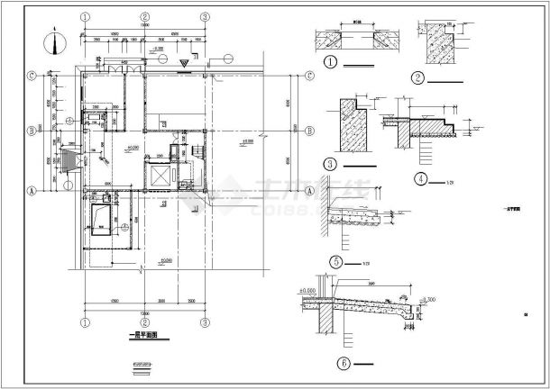 高层钢结构厂房建筑图及说明做法-图二