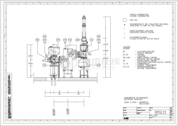 某高压原理图CAD详细设计节点图-图二