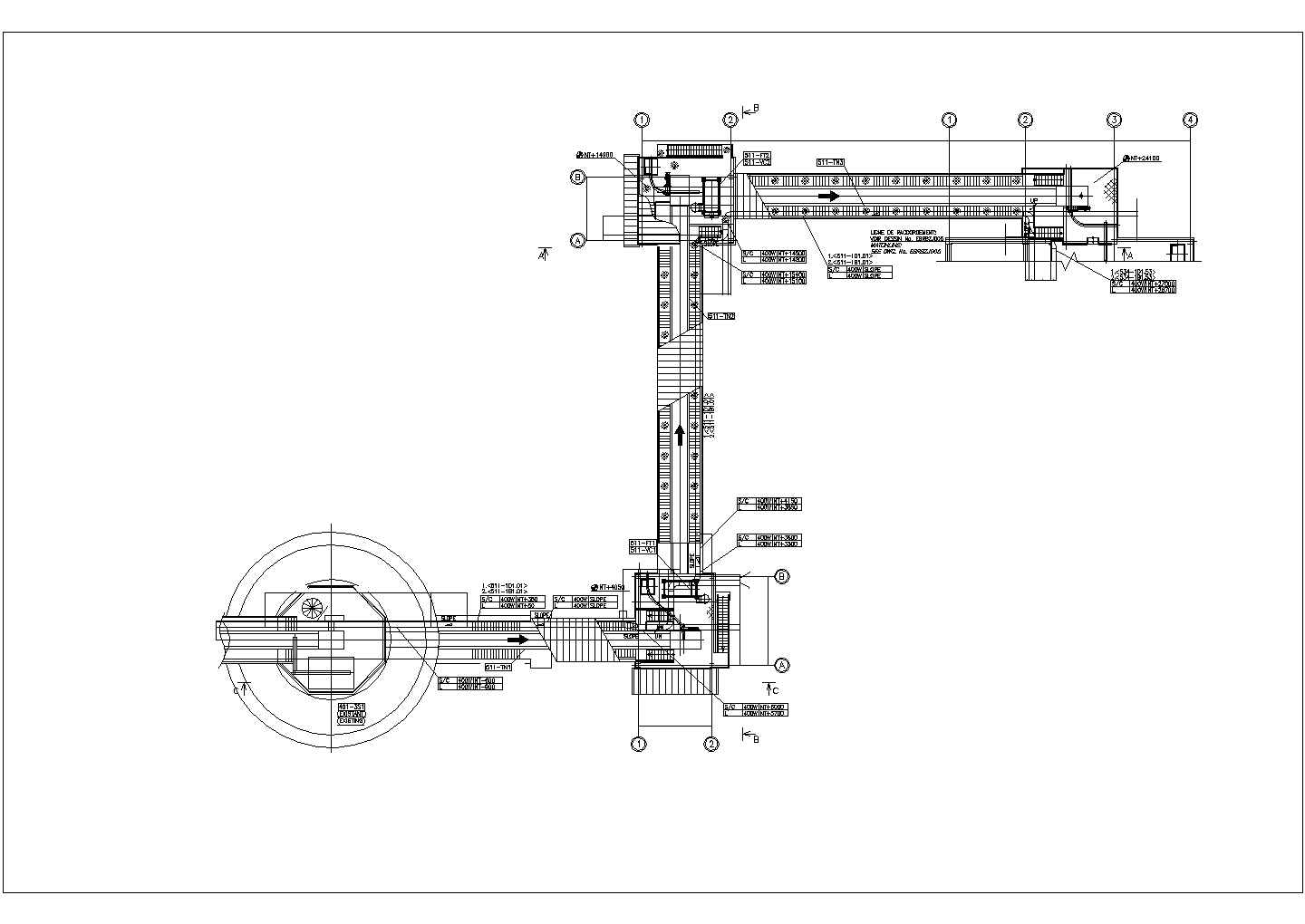 某工业电气桥架CAD设计详细布置图