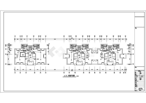 某小区高层部分电气CAD设计详细图-图一
