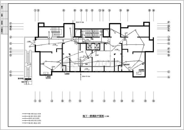 某33层住宅电气CAD详细大样平面全套-图二