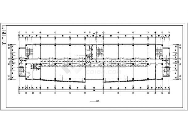 地下1地上9+1机房层生物公司厂区办公楼建筑设计方案（长73.1米 宽17米 ）-图二