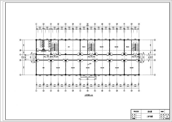 办公楼设计_成都市某4400平米五层商业楼办公楼建筑设计CAD图纸_图1