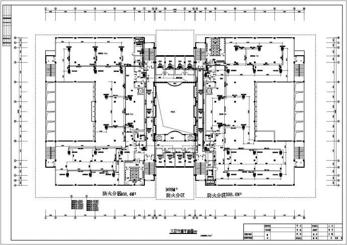 某机房层商用空调CAD节点设计平面图_图1