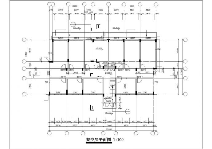 【7层】2000平米七层框架住宅施工组织设计及工程量清单（含建筑、结构图，平面图，网络图）.dwg_图1