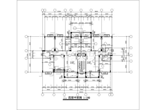 【7层】2000平米七层框架住宅施工组织设计及工程量清单（含建筑、结构图，平面图，网络图）.dwg-图二