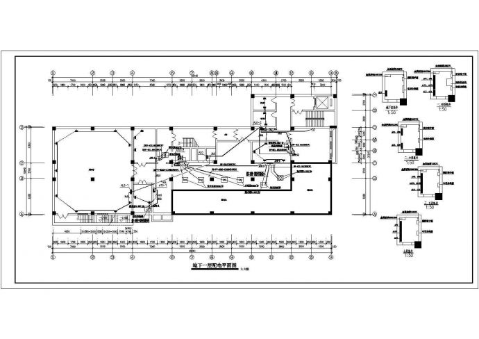 某大型医院高低压变配电所全套CAD设计详图_图1
