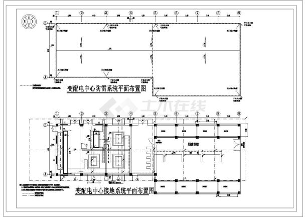 某外资工业园中心变电所CAD大样设计施工图-图二