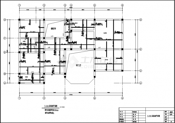 3层砖混私人住宅楼建筑结构设计施工cad图纸-图一