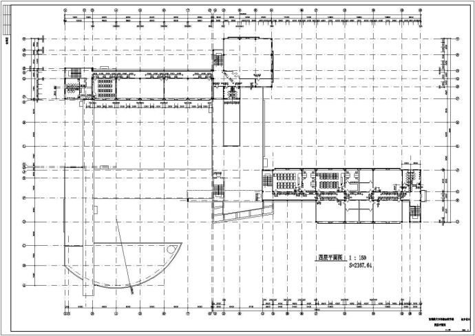 首都航天中学综合教学楼建筑施工CAD设计图纸_图1