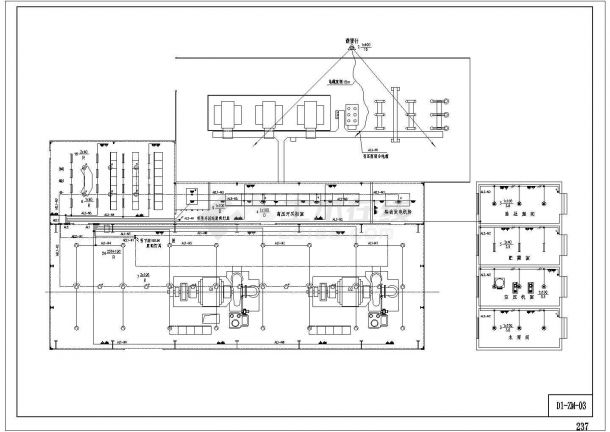 某电站平面CAD详细构造布置图-图一