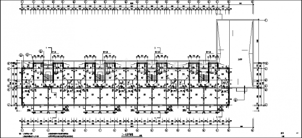 6层5210平米砖混结构商住楼建筑设计施工cad图纸-图二